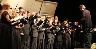 choir concert in mcauley auditorium